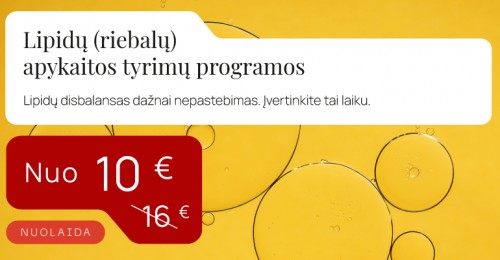 Širdies ir kraujagyslių ligų rizika dažnai prasideda nuo lipidų disbalanso